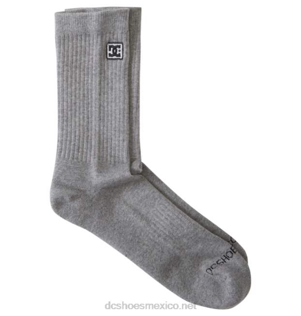 DC Shoes paquete de 2 pares de calcetines de equipo dc para hombre VGJFD4120 brezo gris claro