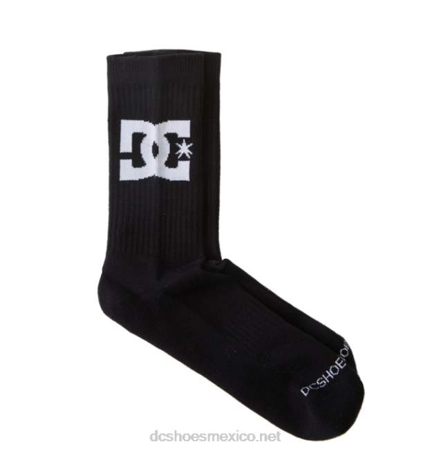 DC Shoes paquete de 2 pares de calcetines de equipo dc star para hombre VGJFD484 negro