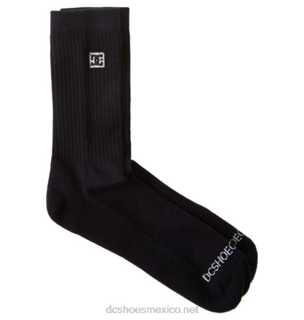 DC Shoes paquete de 2 pares de calcetines de equipo dc star para hombre VGJFD484 negro
