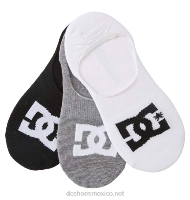 DC Shoes paquete de 3 pares de calcetines invisibles dc star liner para hombre VGJFD4121 multi