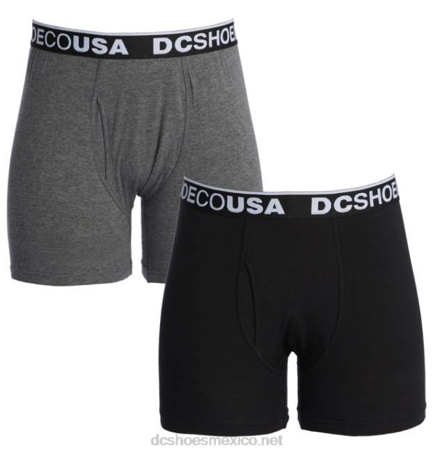 DC Shoes calzoncillos boxer dc softies para hombre VGJFD4420 carbón jaspeado/negro