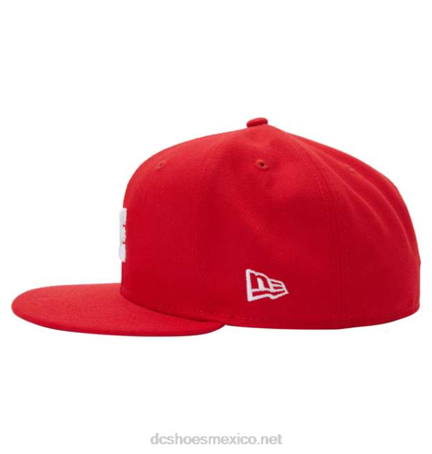 DC Shoes gorra ajustada de la nueva era del campeonato masculino VGJFD4157 rojo de carreras