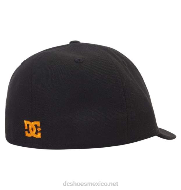 DC Shoes gorra ajustada new era dc lo pro para hombre VGJFD4430 negro/naranja