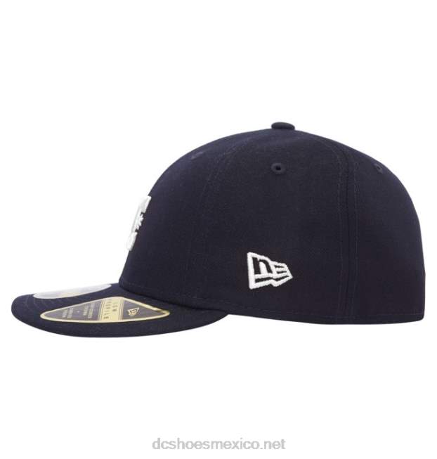 DC Shoes gorra ajustada new era dc lo pro para hombre VGJFD4431 azul marino/blanco