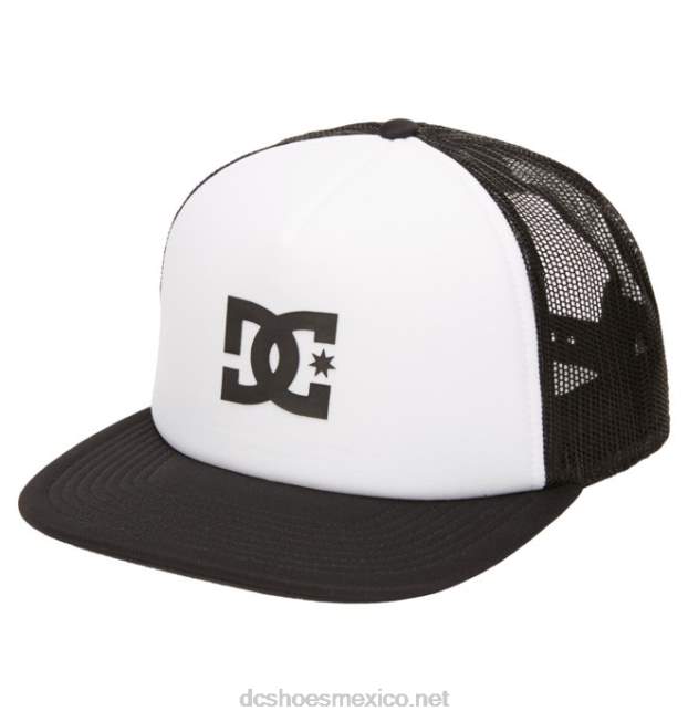 DC Shoes gorra de camionero de gasolinera para hombre VGJFD4109 blanco negro