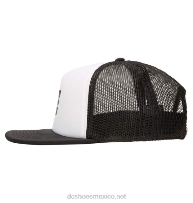 DC Shoes gorra de camionero de gasolinera para hombre VGJFD4109 blanco negro