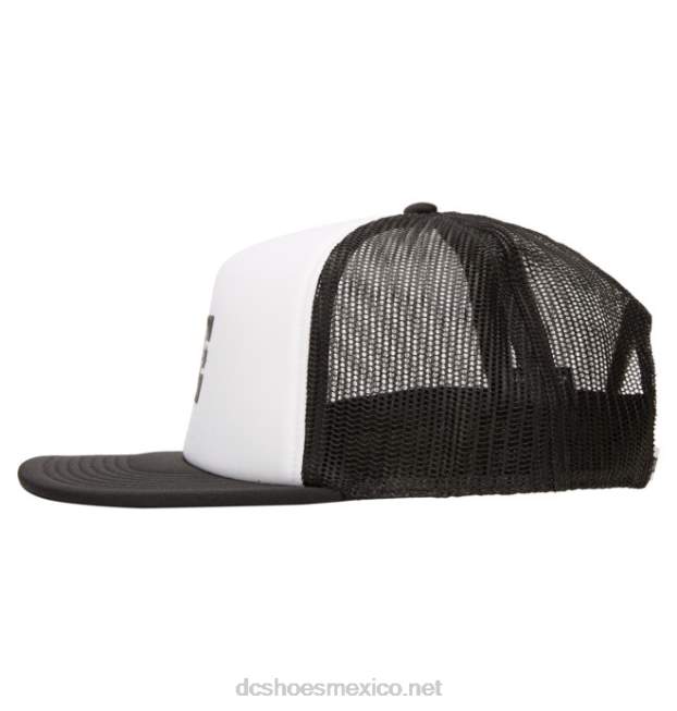 DC Shoes gorra de camionero de gasolinera para hombre VGJFD4109 blanco negro