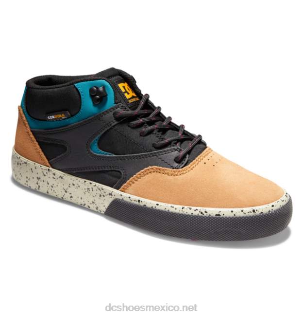 DC Shoes zapatos de invierno para hombre kalis vulc mid mid-top VGJFD4316 negro/marrón/verde