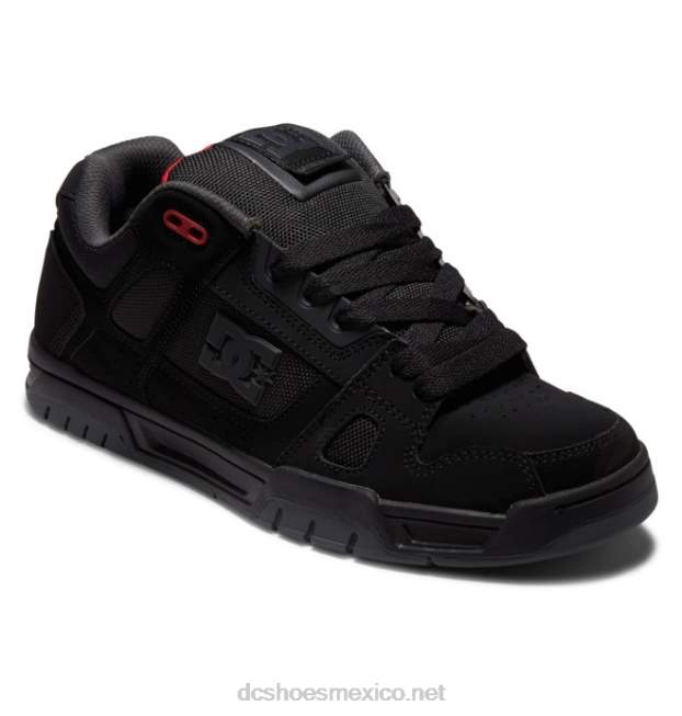 DC Shoes zapatos de ciervo para hombre VGJFD4274 negro/gris/rojo