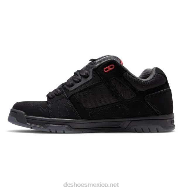 DC Shoes zapatos de ciervo para hombre VGJFD4274 negro/gris/rojo