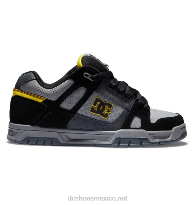 DC Shoes zapatos de ciervo para hombre VGJFD457 gris/negro/amarillo