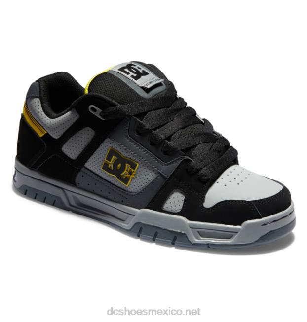 DC Shoes zapatos de ciervo para hombre VGJFD457 gris/negro/amarillo