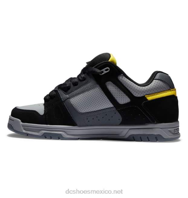 DC Shoes zapatos de ciervo para hombre VGJFD457 gris/negro/amarillo
