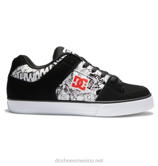 DC Shoes zapatillas marvel deadpool x dc pure para hombre VGJFD4260 negro/blanco/rojo