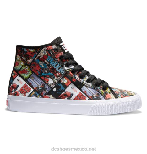 DC Shoes zapatos altos de marvel deadpool x dc manual hi para hombre VGJFD4214 negro multi