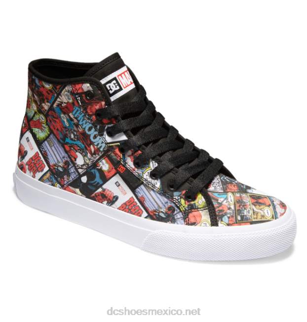 DC Shoes zapatos altos de marvel deadpool x dc manual hi para hombre VGJFD4214 negro multi