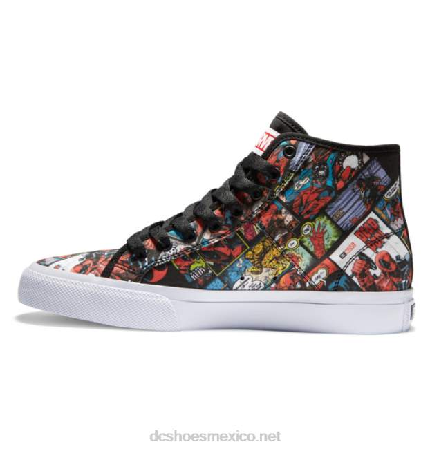 DC Shoes zapatos altos de marvel deadpool x dc manual hi para hombre VGJFD4214 negro multi