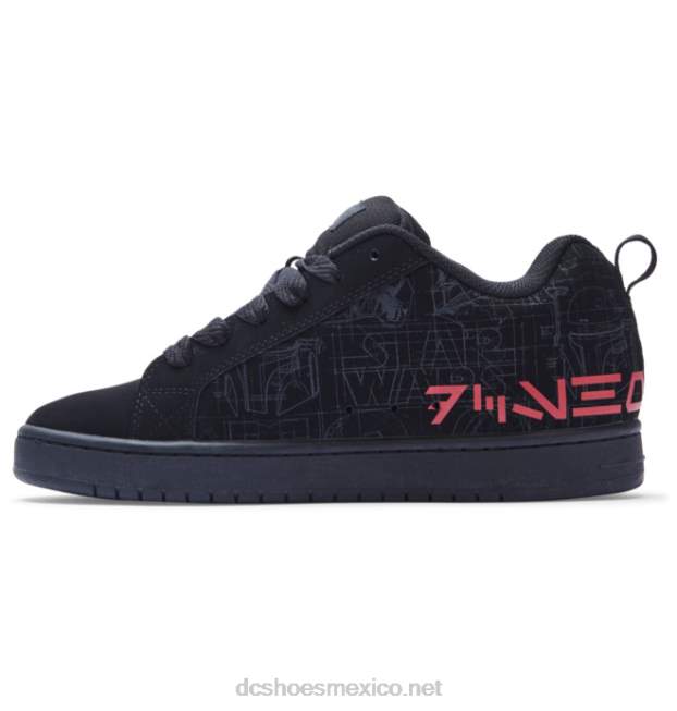 DC Shoes zapatos con suela cupsole de star wars dc court graffik para hombre VGJFD4300 negro/gris/rojo