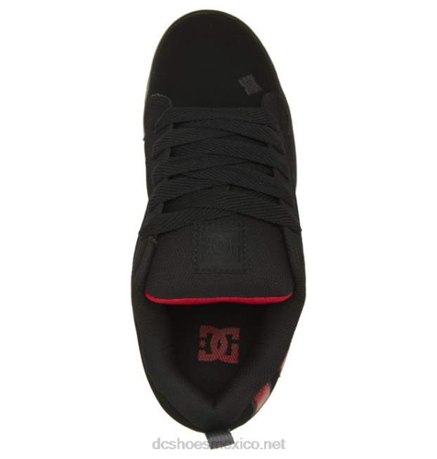 DC Shoes zapatos de corte graffik para hombre VGJFD4243 estampado negro/rojo