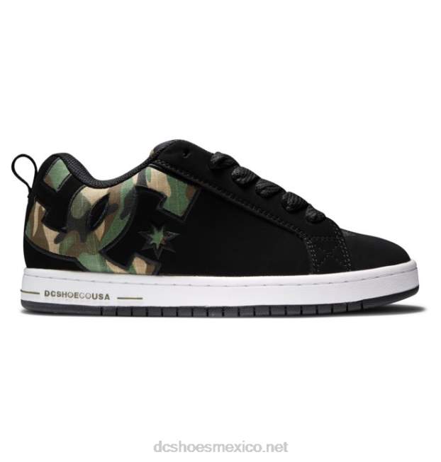 DC Shoes zapatos de corte graffik para hombre VGJFD4282 camuflaje negro