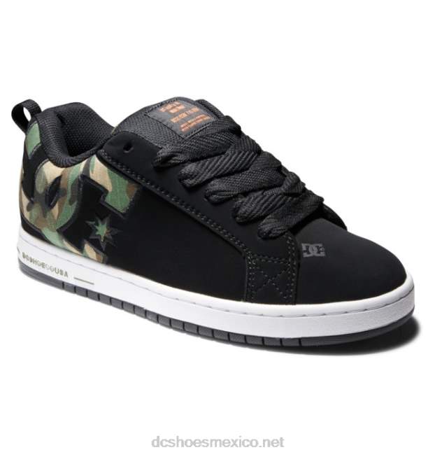 DC Shoes zapatos de corte graffik para hombre VGJFD4282 camuflaje negro