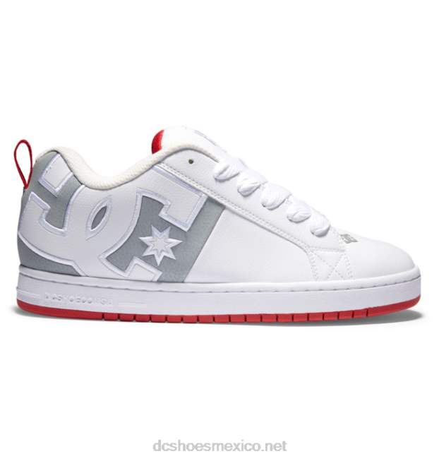 DC Shoes zapatos de corte graffik para hombre VGJFD466 blanco/gris/rojo