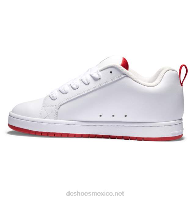DC Shoes zapatos de corte graffik para hombre VGJFD466 blanco/gris/rojo