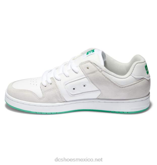 DC Shoes manteca 4 - zapatos para hombres VGJFD4320 blanco/gris/verde