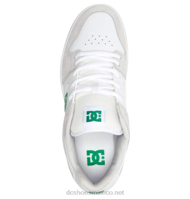 DC Shoes manteca 4 - zapatos para hombres VGJFD4320 blanco/gris/verde