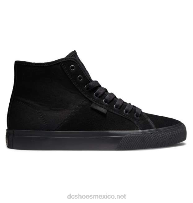 DC Shoes zapatos de gamuza altos manuales para hombres VGJFD4345 negro