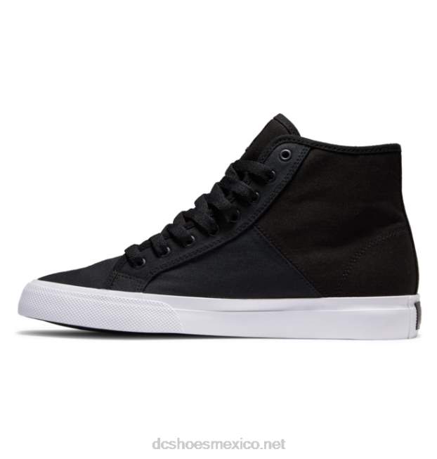 DC Shoes zapatos refibra de caña alta manual hi para hombre VGJFD494 blanco negro