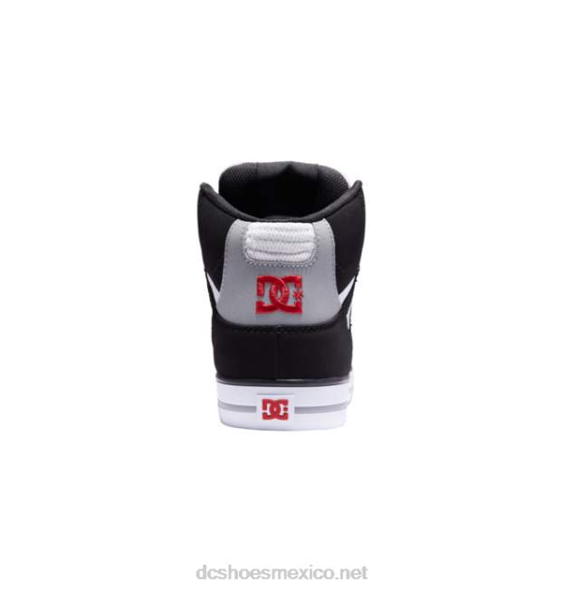 DC Shoes zapatos de caña alta pure para hombre VGJFD4263 negro/blanco/rojo