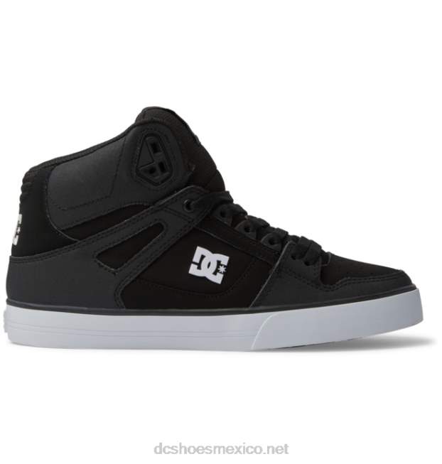 DC Shoes zapatos de caña alta pure para hombre VGJFD4264 blanco negro