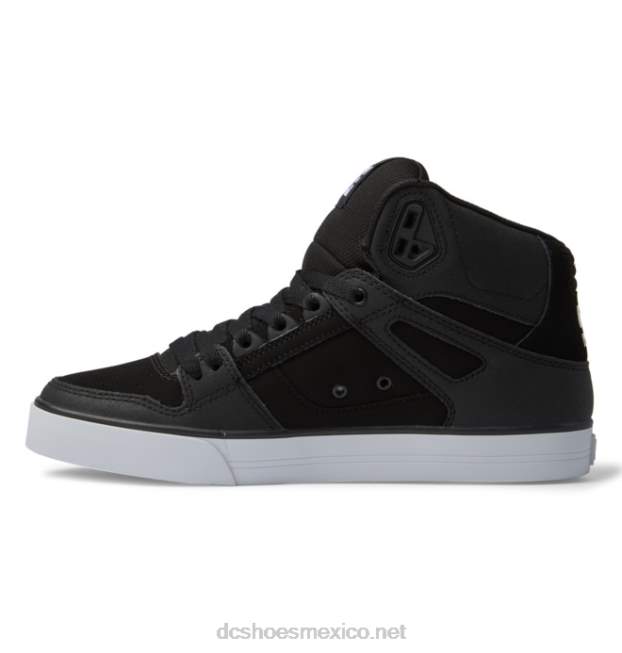 DC Shoes zapatos de caña alta pure para hombre VGJFD4264 blanco negro