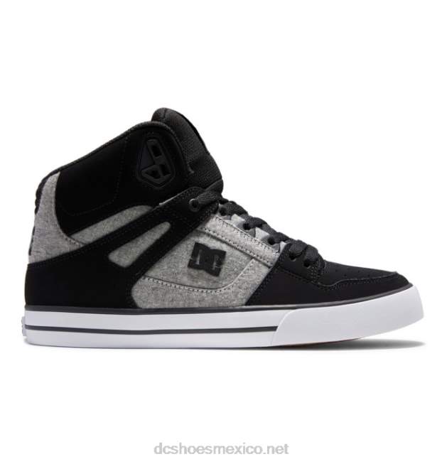 DC Shoes zapatos de caña alta pure para hombre VGJFD4268 negro/acorazado/armadura
