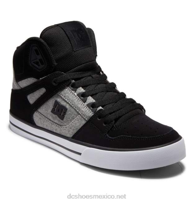 DC Shoes zapatos de caña alta pure para hombre VGJFD4268 negro/acorazado/armadura