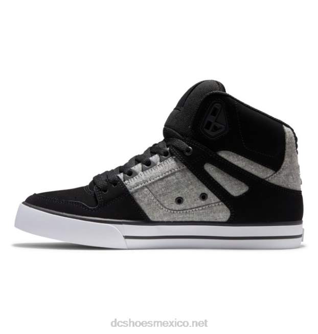 DC Shoes zapatos de caña alta pure para hombre VGJFD4268 negro/acorazado/armadura