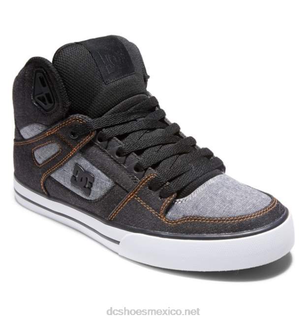 DC Shoes zapatos de caña alta pure para hombre VGJFD4269 negro/armadura