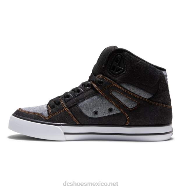 DC Shoes zapatos de caña alta pure para hombre VGJFD4269 negro/armadura