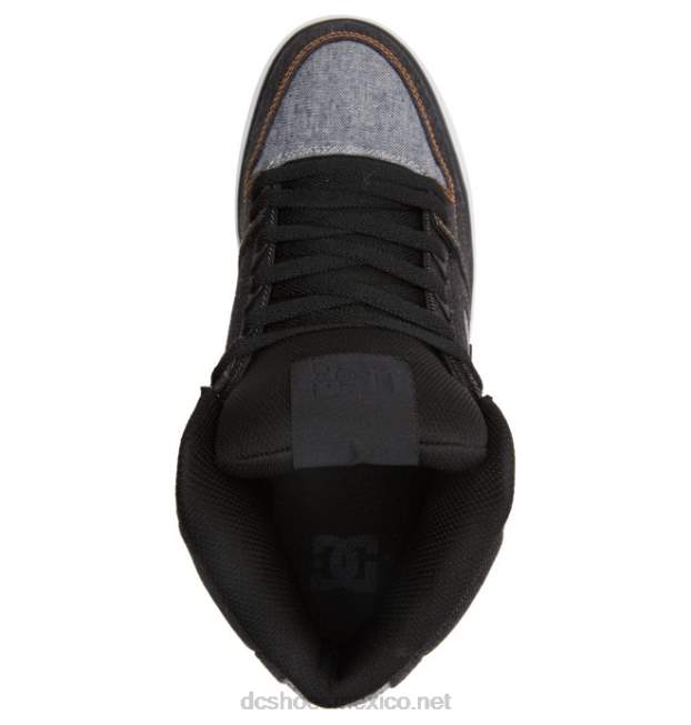 DC Shoes zapatos de caña alta pure para hombre VGJFD4269 negro/armadura
