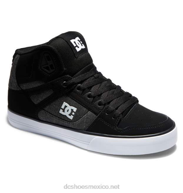 DC Shoes zapatos de caña alta pure para hombre VGJFD435 negro/acorazado