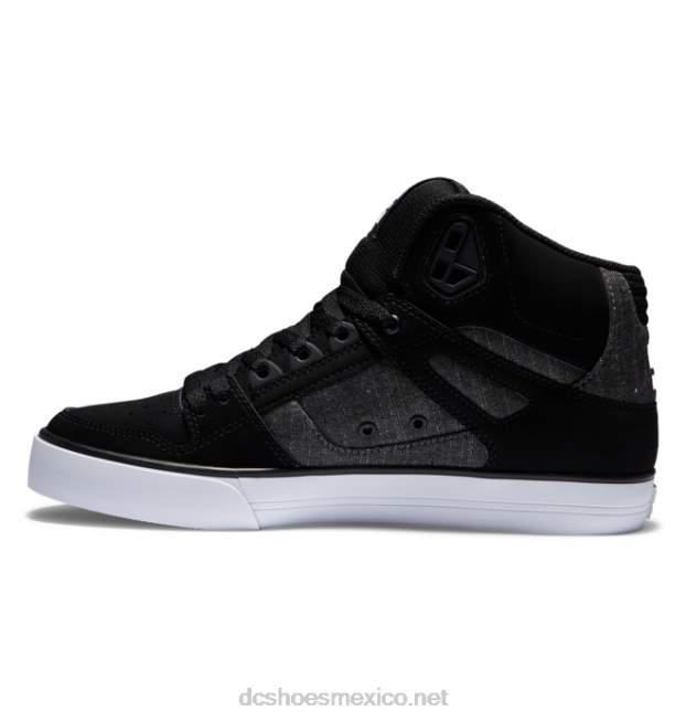 DC Shoes zapatos de caña alta pure para hombre VGJFD435 negro/acorazado