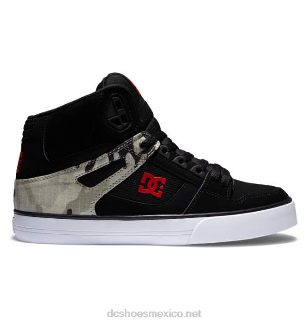 DC Shoes zapatos de caña alta pure para hombre VGJFD436 camuflaje astro negro