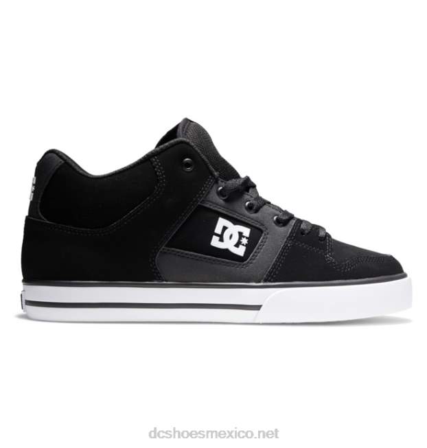 DC Shoes zapatos de caña media pure mid para hombre VGJFD4145 blanco negro