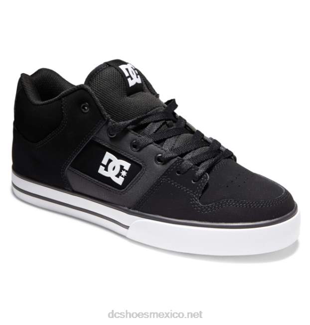 DC Shoes zapatos de caña media pure mid para hombre VGJFD4145 blanco negro