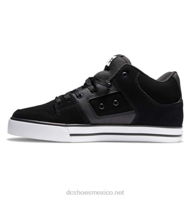DC Shoes zapatos de caña media pure mid para hombre VGJFD4145 blanco negro