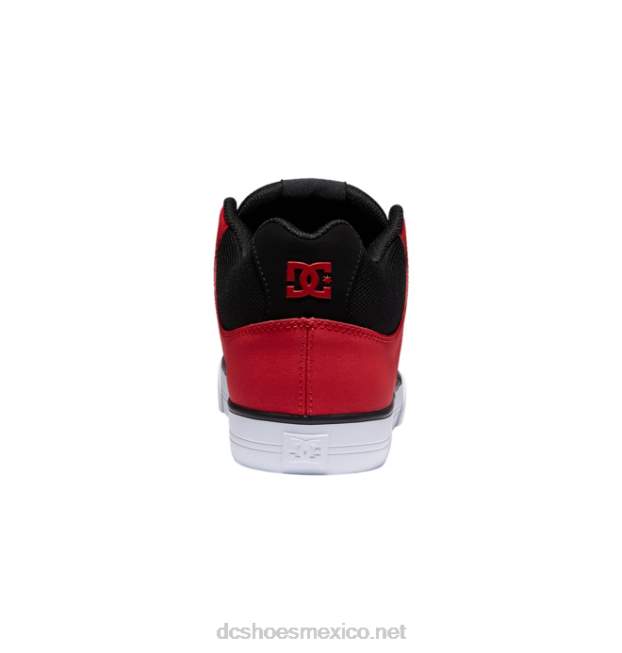 DC Shoes zapatos de caña media pure mid para hombre VGJFD4169 negro/rojo