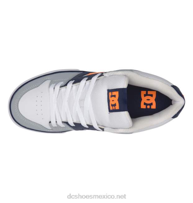 DC Shoes zapatos de caña media pure mid para hombre VGJFD4188 blanco/gris/naranja
