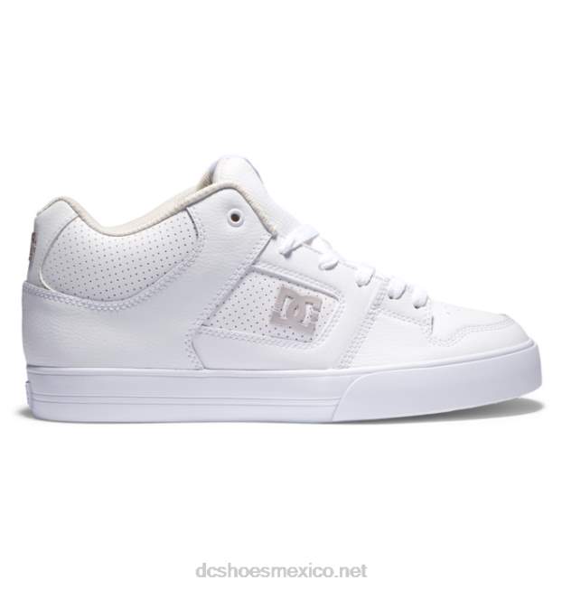 DC Shoes zapatos de caña media pure mid para hombre VGJFD4194 gris blanco