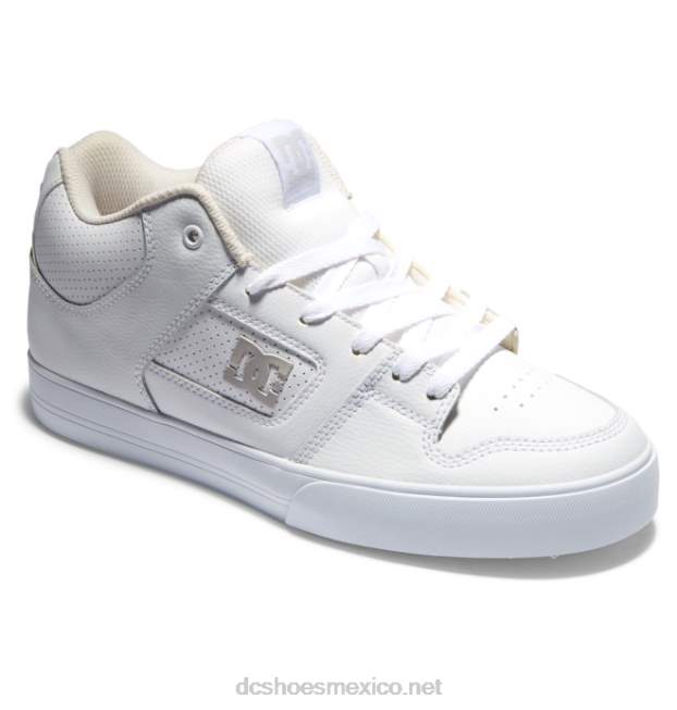 DC Shoes zapatos de caña media pure mid para hombre VGJFD4194 gris blanco